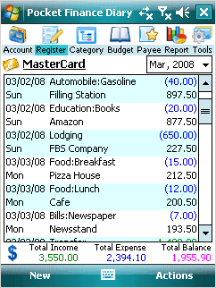 Pocket Finance Diary